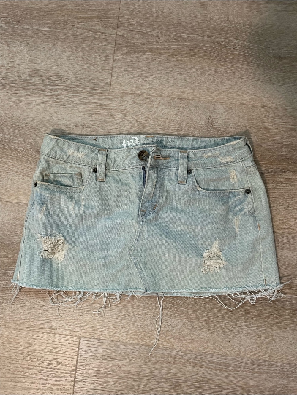 Y2K Micro Mini Denim Skirt